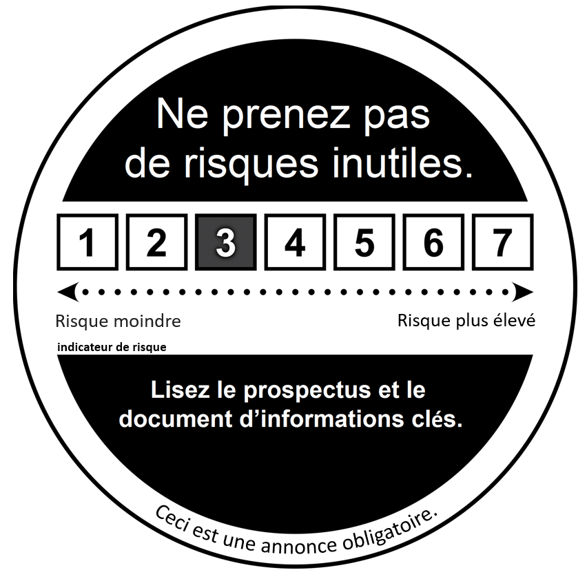 Ne prenez pas de risques inutiles. Lisez les informations clés pour l'investisseur. Ceci est une déclaration obligatoire